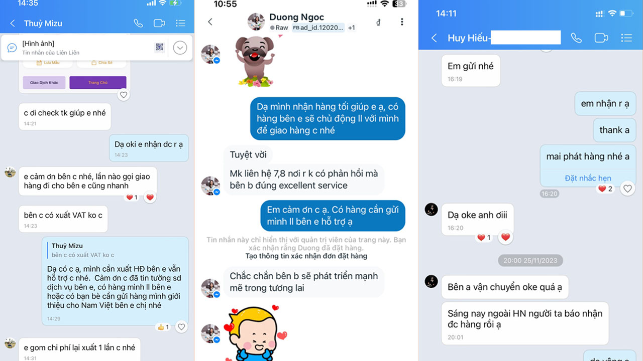 Feedback khách hàng nam việt